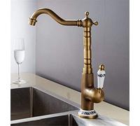 Bathroom Chrome Vintage Kitchen Sink Brass Tap Torneira Banheiro Basin Mixer Water Faucet 360 Swivel Single Handle Retro Style,Chrome