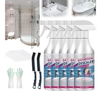 Bathroom Cleaner, Bathroom Descaler Foam Spray, 2025 New Stubborn Stains Cleaner, Limescale Remover for Toilet Bath Shower Glass Sink Cleane (5)