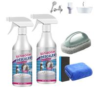 Bathroom Descaler Cleaner, Acssart Foam Cleaner, Bathroom Descaler Foam Cleaner, Acssart Bathroom Descaler, Stubborn Stains Cleaner, Bathroom Cleaner Spray for Shower Toilet Kitchen (2 PCS)