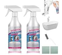 Bathroom Descaler Foam Cleaner, 2025 New Bathroom Descaler Foam Cleaner Spray, Stubborn Stains Cleaners, for Toilet Bath Shower Glass Sink Cleane (2pcs)