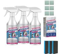 Bathroom Descaler Foam Cleaner, Bathroom Descaler Cleaners, Bubble Cleaner Foam Spray, Multipurpose for Toilet, Shower, Glass, Sink, Faucet, All-Purpose Rinse Cleaning Tool (3Pcs)