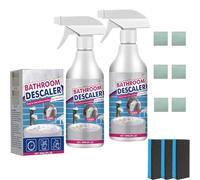 Bathroom Descaler Foam Cleaner, Bathroom Descaler Cleaners, Bubble Cleaner Foam Spray, Multipurpose for Toilet, Shower, Glass, Sink, Faucet, All-Purpose Rinse Cleaning Tool (2Pcs)