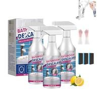 Bathroom Descaler Foam Cleaner Spray,2025 Upgrade Bathroom Descaler Spray Foam,All Purpose Rinse Cleaning Foams for Toilet Bath Shower Glass Sink (3pcs)