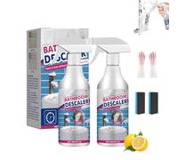 Bathroom Descaler Foam Cleaner Spray,2025 Upgrade Bathroom Descaler Spray Foam,All Purpose Rinse Cleaning Foams for Toilet Bath Shower Glass Sink (2pcs)