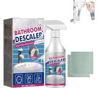 Bathroom Descaler Foam Cleaner Spray, All-Purpose Bathroom Descaler Foam Spray, Stubborn Stains Cleaner For Bathtub,Toilet, Glass, Faucet (1)