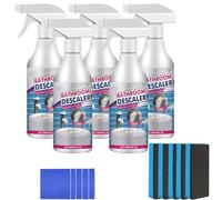Bathroom Descaler Foam Cleaner Spray, All-Purpose Foaming Bathroom Descaler Spray, Stubborn Stains Cleaner for Bathtubs, Toilets, Glass, and Faucets (5Set)