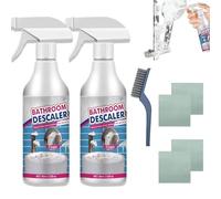 Bathroom Descaler Foam Cleaner Spray, Stubborn Stains Cleaner, All-Purpose Bathroom Descaler Foam Spray For Bathtub,Toilet,Glass,Faucet (2Pcs)