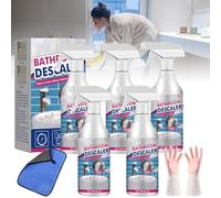 Bathroom Descaler Foam Cleaner Spray, Stubborn Stains Cleaners for Bathrooms, All Purpose Bubble Cleaning Spray, Multipurpose Foam Cleaner for Toilet/Glass/Sink Tub/Bath (5pcs)