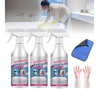 Bathroom Descaler Foam Cleaner Spray, Stubborn Stains Cleaners for Bathrooms, All Purpose Bubble Cleaning Spray, Multipurpose Foam Cleaner for Toilet/Glass/Sink Tub/Bath (3pcs)