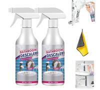 Bathroom Descaler Foam Cleaner Spray,Upgraded All Purpose Stubborn Stains Remover, Suitable for Bathroom Deep Cleaning (2pcs)