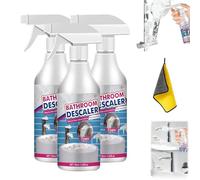 Bathroom Descaler Foam Cleaner Spray,Upgraded All Purpose Stubborn Stains Remover, Suitable for Bathroom Deep Cleaning (3pcs)