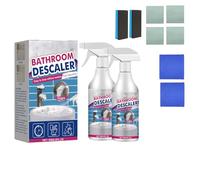 Bathroom Descaler Foam Cleaner-Stubborn Stains Cleaner, 2025 Upgraded Multipurpose Bathrooms Cleaning Foam Spray Limescale for Kitchen Bath Shower Glass (2pcs)