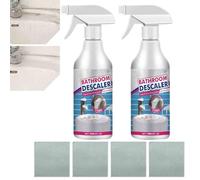 Bathroom Descaler Limescale Cleaner,Multipurpose Stubborn Stains cleaner,Bubble Cleaner Foam Spray,For Bathtub,Toilet,Glass,Faucet (2pcs)