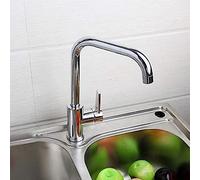 Bathroom Faucet Basin Mixer Tap Stainless Steel Chrome Otated Kitchen Basin Mixer Tap Faucet Swivel Spout, Faucets for Bathroom Sinks