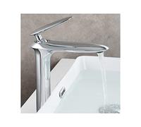 Bathroom Faucet Brass Bathroom Sink Faucet Modern Single Handle Basin Mixer Tap Aerator Lavatory Faucet Double Control of Hot and Cold Water Bathroom Sink Faucet,Brown Patina is hi