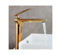 Bathroom Faucet Brass Bathroom Sink Faucet Modern Single Handle Basin Mixer Tap Aerator Lavatory Faucet Double Control of Hot and Cold Water Bathroom Sink Faucet,Brown Patina is hi