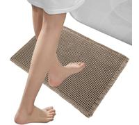 Bathroom Floor Mat - Absorbent Shower Rug for Wet Areas | 43.18x60.96cm Plush Fabric with Anti Skid Backing, Fast Drying Comfort Pad for Sink Tub and Vanity Space, Bathroom Rug
