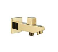 Bathroom Hardware Concealed Shower Under The Spout Wall Mounted Faucet Spout Brass Faucet Accessory Bathroom Replace Tub Tap(Golden B)