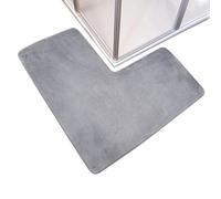 Bathroom Mat - L Shaped Non Slip Quick Dry Mat, Absorbent L Shaped Bathroom Floor Mats, Corner Shower Rug with Soft Coral Fleece | Fits Square Showers, Bed Leg Pad, Sofa Mats, Home, Hotel, Spa, Toilet