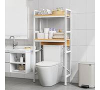 Bathroom nizer Étagère WC sur pied, étagère de rangement durable avec pieds, idéale pour la buanderie, design peu encombrant, solution de rangement élégante et fonctionnelle