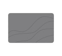 Bathroom Rugs, Absorbent Mat, Anti-Slip Rug, Super Absorbent, Rubber Bottom Stability, Home Safety for Kids and Seniors, 15.75x23.62 inches, White Gray, 1 Piece