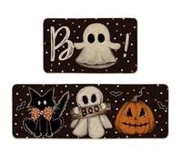 Bathroom Shower Mat - Halloween Bat Rug, Scary Decorative Carpet Enhancing Seasonal Atmosphere, Plush Absorbent Material Providing Touch Feeling | for Floor Bathroom Kitchen Porch Entryway Home