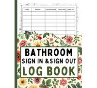 Bathroom Sign In and Sign Out Log Book: Sign Out and Return Tracker for Monitoring Time, Names, and Daily Movement