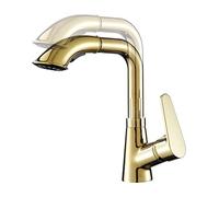 Bathroom Sink Faucet with Pull-Out Sprayer, Teles Faucet, Swivel Spout Faucets for Bathroom with Hot and Cold Water