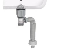 Bathroom Sink Plumbing Kit - Under Sink Drainage Parts, Flexible Pipe Connection Set | Universal Installation Components, Durable Brass Water Supply Lines For Kitchen Bathroom Repair And Replacement U