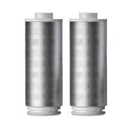 Bathroom Stainless Steel Water Heater Element Can Be Cleaned Brass Front Prefilter Detachable Filter Cartridge(Filter Element-2PCS)