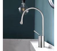 Bathroom, Toilet, Basin Faucet, Raised Table, Hot and Cold, Faucet, White, electroplated Low