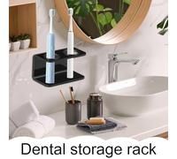 Bathroom Toothbrush Mount - Electric Storage Rack for Family | Transparent Acrylic with Adhesive Backing, Organizer Shelf for Adults Kids Teens, Compact Hygiene Tool, Wall Stand for Men Women Seniors