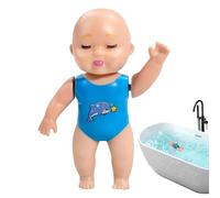 Bathroom Toys, Wind Up Waterproof, Cute Soft Doll, Water Play Bath, Bathtub Pool Fun Toys Kids, Indoor Sensory Bath Play Children, Summer Splash Baths Toy Girls, for Home Family Bathroom Use