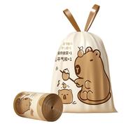 Bathroom Trash Bags - Easy-Dispense Roll Waste Bags, Strong Leak Resistant Garbage Liners for Bathroom Kitchen Home Use, Portable Bin Liners for Daily Cleaning | Convenient Roll Packed