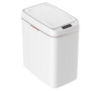 Bathroom Trash Can, Contactless Smart Sensor Garbage Bin, Square Slim Waste Basket For Toilet Office Bedroom Living Room Home Hotel Apartment Kitchen Use Automatic Touchless Rubbish Container