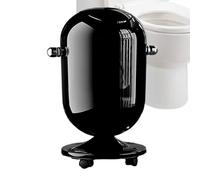 Bathroom Trash Can with Lid - 15L Kitchen Garbage Bin for Hygienic Waste Management, Storage Organizer with Wheels, Ideal for Home, Dorm, Apartment, Living Room, Bedroom, and Camping