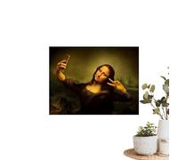 Bathroom Wall - Humorous Canvas for Washrooms | Wrapped Pine Frame with Moisture Resistant Pigment & Comical Graphic Prints for Relaxing, Chuckling, Decorating and Enhancing Guest Lavatories