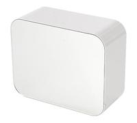 Bathroom Wall Mount Organizer, Cosmetic Storage Box with Mirror, Stable Makeup and Cotton Pad Holder, No-Drill Shelf for Cotton Balls, Floss, Bathroom, 5.91x2.48x4.72 inches