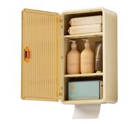 Bathroom Wall Organizer, Clear Storage Box, Multifunctional Tissue Holder, Decorative Tissue Box, Wall Tissue Box Cover for Efficient Storage in Kitchen and Living Room.