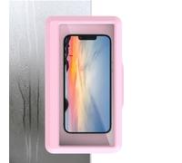 Bathroom Wall Phone Holder - Waterproof Shower Mount Case, Strong Adhesive Phone Stand, Anti Fog Touch Cover | Secure Mobile Holder For Bathroom, Kitchen, Gym, Steam Room, Spa, Wet Area Protection