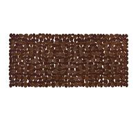 Bathsafe Tapis de bain extra long, antidérapant, antibactérien, avec ventouses, lavable en machine, 88 x 40 cm, marron