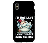 Bathtub Spa Gnome I`m Not Lazy I Just Enjoy Doing Nothing Coque pour iPhone X/XS