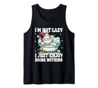 Bathtub Spa Gnome I`m Not Lazy I Just Enjoy Doing Nothing Débardeur