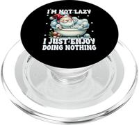 Bathtub Spa Gnome I`m Not Lazy I Just Enjoy Doing Nothing PopSockets PopGrip pour MagSafe