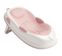 Bathtub Support de bain pour bébé, siège de bain pliable à suspendre avec drainage, coussin ergonomique pour nouveau-né, s'adapte à la plupart des baignoires, style 2