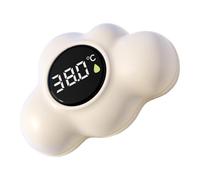 Bathtub Temperature Gauge - Waterproof Floating Sensor, Cloud Shape Digital Bathtub Thermometer With LED Display | Safe Bath Temperature Monitor For Kids | Ideal For Home Bathroom Shower Nursery Spa