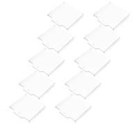 BATHVEVE 10 Pièces Couvercle de Protection Abs pour Détecteur de Fumée Protection la Poussière et Prévention des Déclenchements Accidentels Adapté aux Espaces Partagés et Hôpitaux