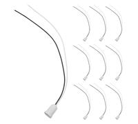 BATHVEVE 10 Pièces Douille de Lampe avec Fils Douille de Lampe E12 Blanc en Plastique avec Fils Préinstallés 9,84'' pour Ampoules LED à Incandescence Éclairage de Chambre