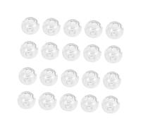 BATHVEVE 100 Pièces accessoire en verre creux bijoux Perles fabrication boucles d'oreilles qui font du matériel sphère de verre transparente trou boule de verre Boules de verre décoratives