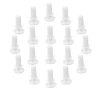 BATHVEVE 100pcs Clips de Rivets Plastique Blanc en Nylon pour Fixation Automobile, Isolation Électrique, Surface Lisse, pour Usines et Maisons
